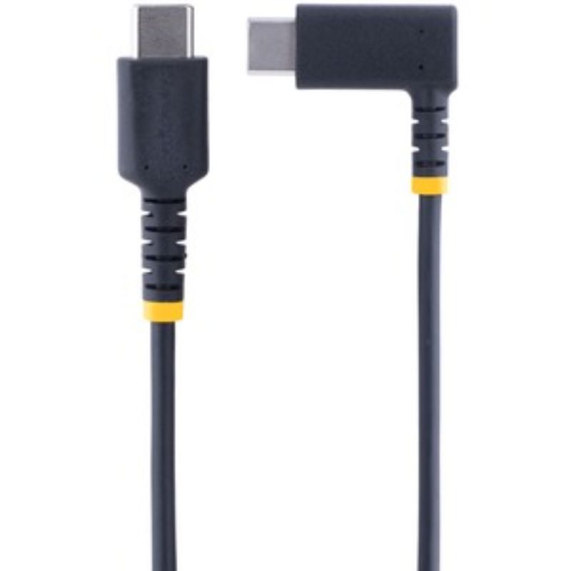 StarTech.com 1mUSB-C Charging Cable Fast Charge - Right Angle USBC Cable