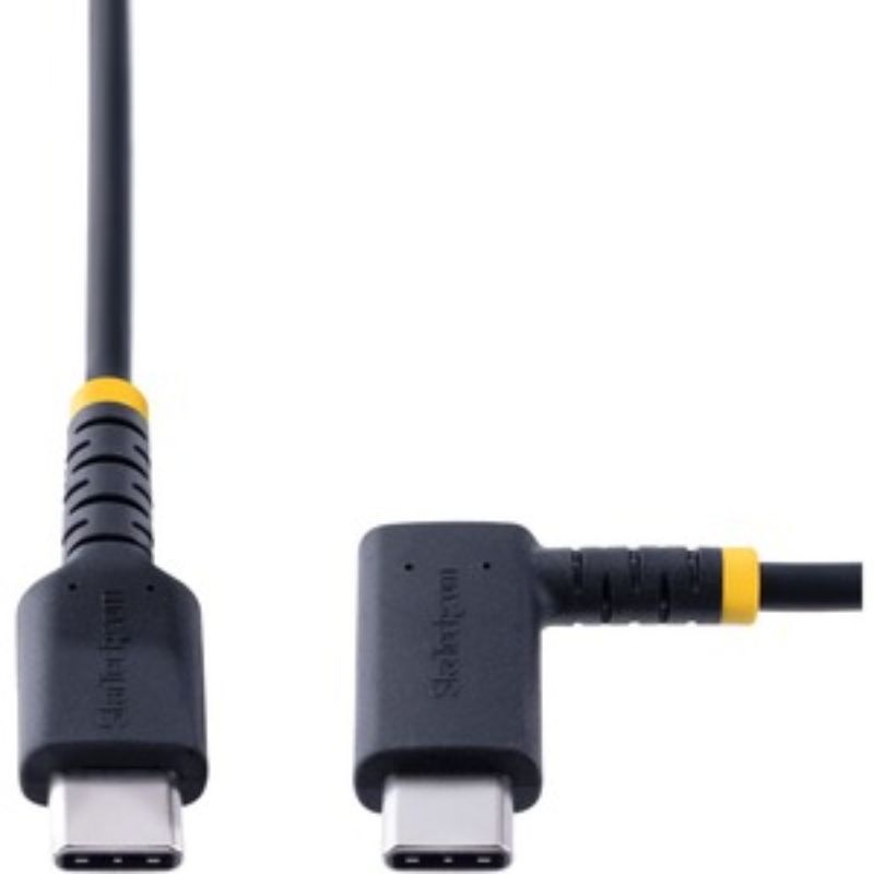 StarTech.com 1mUSB-C Charging Cable Fast Charge - Right Angle USBC Cable