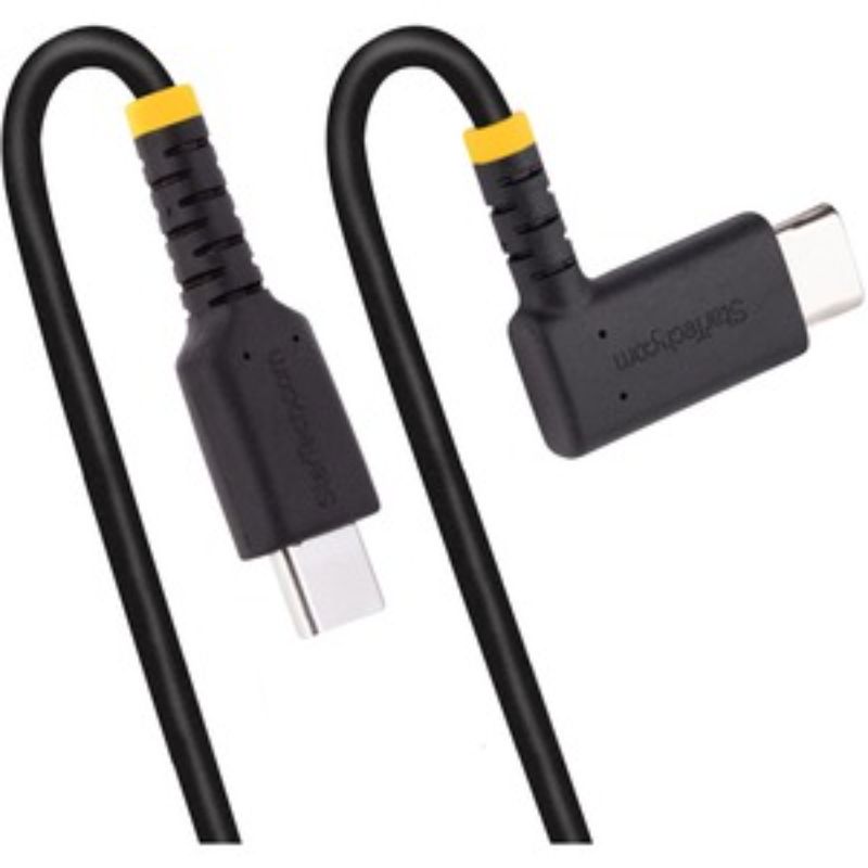 StarTech.com 1mUSB-C Charging Cable Fast Charge - Right Angle USBC Cable