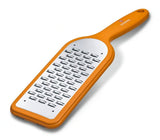 Victorinox Orange Grater with bidirectional blade for easy grating of cheese, chocolate, and vegetables; ergonomic and dishwasher-safe.