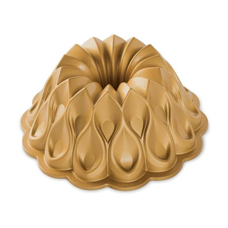 Nordic Ware Crown Bundt Pan, 10-cup, cast aluminum with nonstick interior, perfect for elegant cakes and easy cleanup.