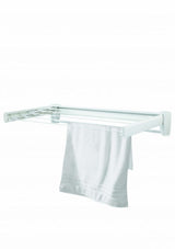 Leifheit Telegant 70 wall dryer: space-saving, durable aluminum design for 3.6m drying length, ideal for towels and linens.