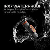 Powerful USB-C rechargeable headlamp with 1500 lumens Turbo Mode, adjustable tilt, and durable waterproof design for outdoor adventures.
