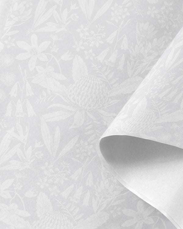 Botanical tissue paper ream with 200 sheets; eco-friendly, ideal for gift wrapping, crafts, and event decoration.