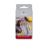 Victorinox Star Peeler with ergonomic stainless steel handle and ultra-sharp pivoting blade for easy fruit and vegetable peeling.