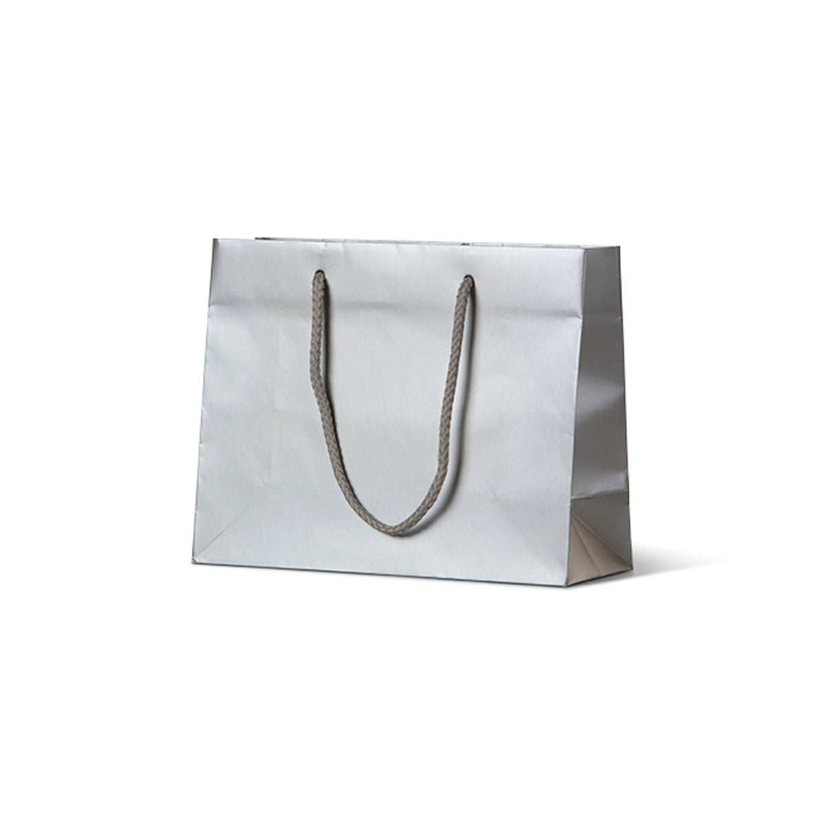 Laminated matte emerald metallic gift bags with bronze and platinum accents, 200 units, ideal for elegant gift-giving.