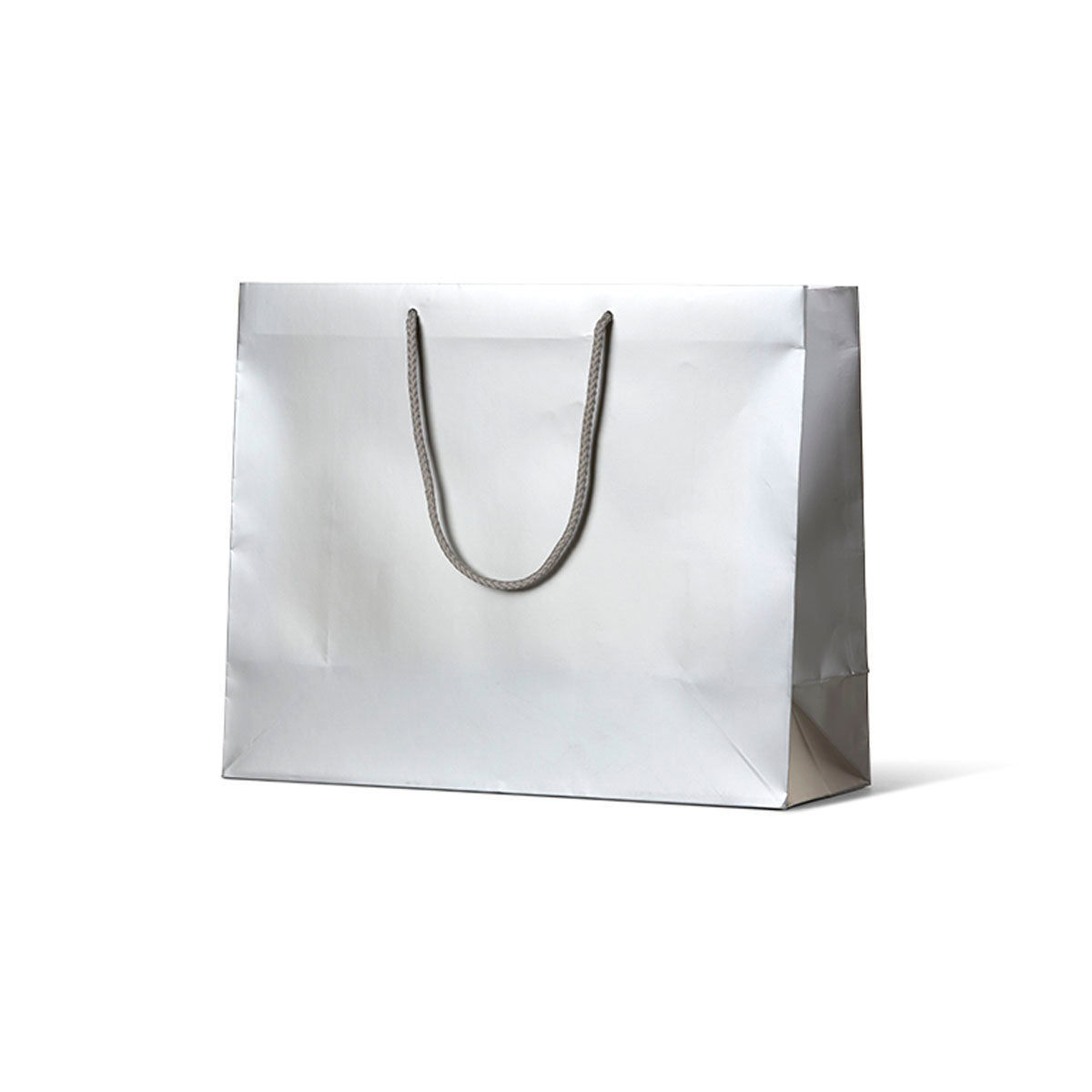 Elegant metallic bronze gift bags with rope handles, perfect for any occasion, sold in a carton of 50.