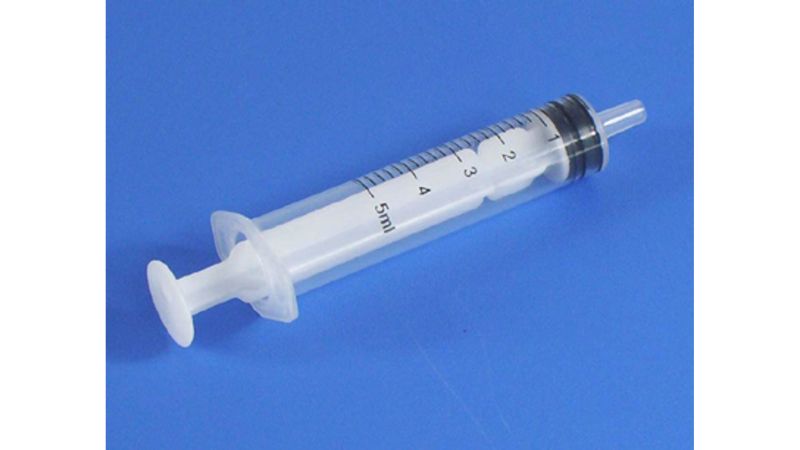 5ml syringe without needle for accurate liquid measurements, crafted from durable medical-grade plastic, ideal for various projects.