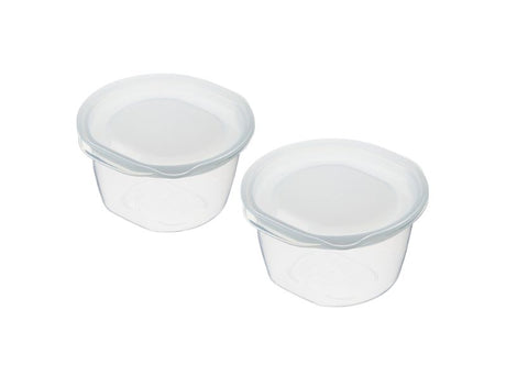 Set of 10 versatile 270ml plastic containers with secure lids, perfect for meal prep and food storage.