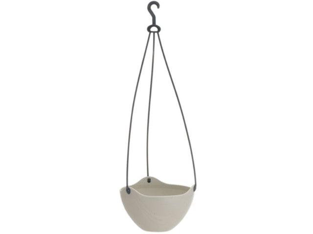 Set of 10 elegant white hanging pots for indoor/outdoor plants, perfect for flowers, herbs, and succulents.