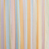 Pastel streamer backdrop featuring pale pink, yellow, lilac, peach, and blue, ideal for vibrant party photos.