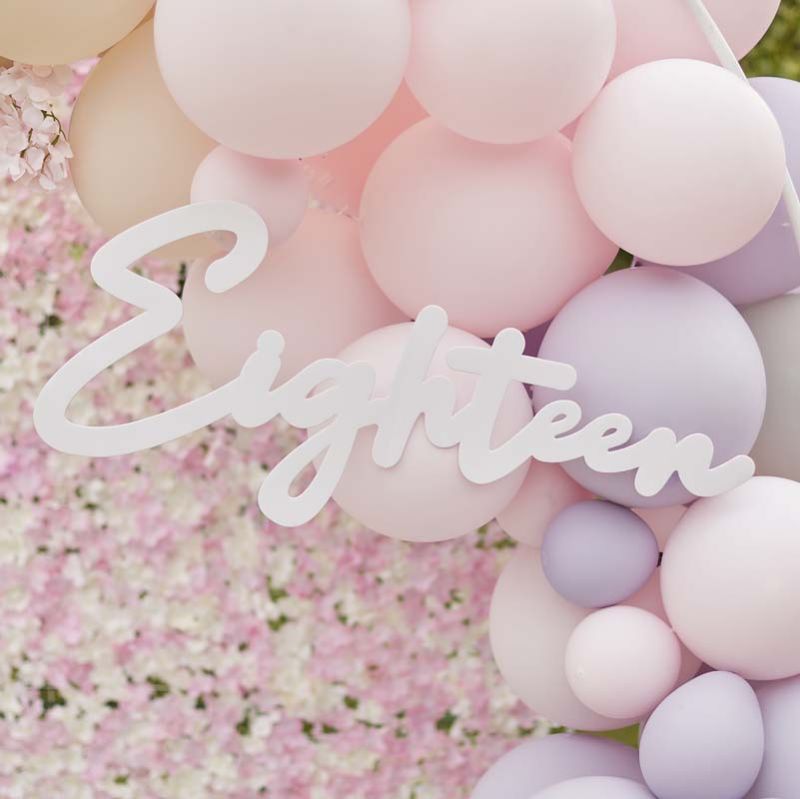 Mix it Up - 18th Birthday Balloon Arch Sign