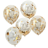 Oh Baby! - Gold Confetti Oh Baby Shower Balloons