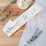 Oh Baby! - Gold Mummy to be Baby Shower Sash