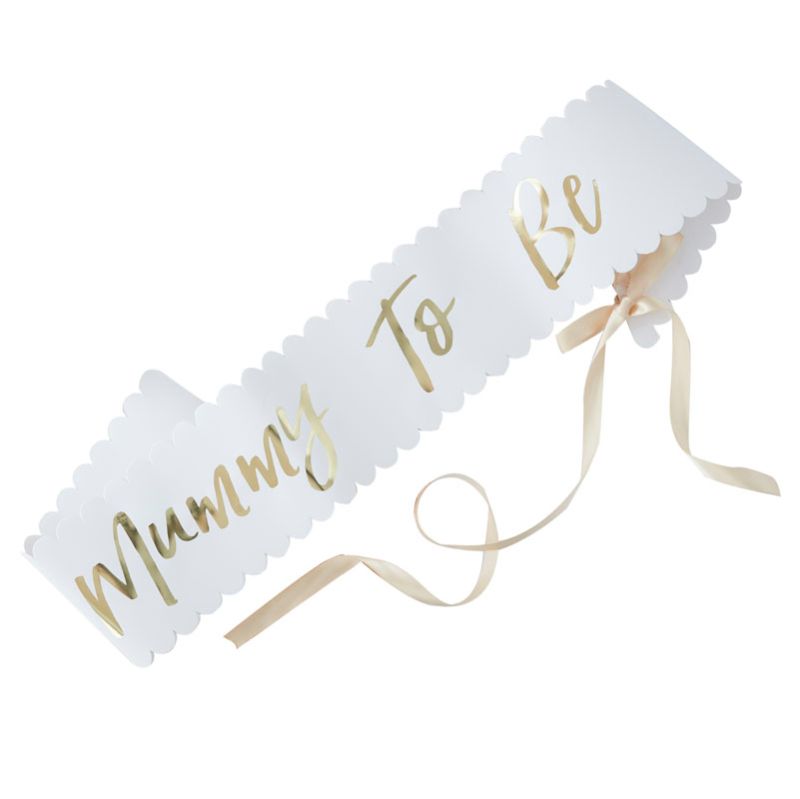 Oh Baby! - Gold Mummy to be Baby Shower Sash