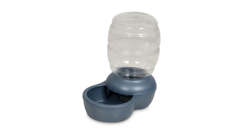 Replendish Waterer in Pearl Blue (1.9L) offers pets continuous, clean water with a gravity-fed system and antimicrobial protection.