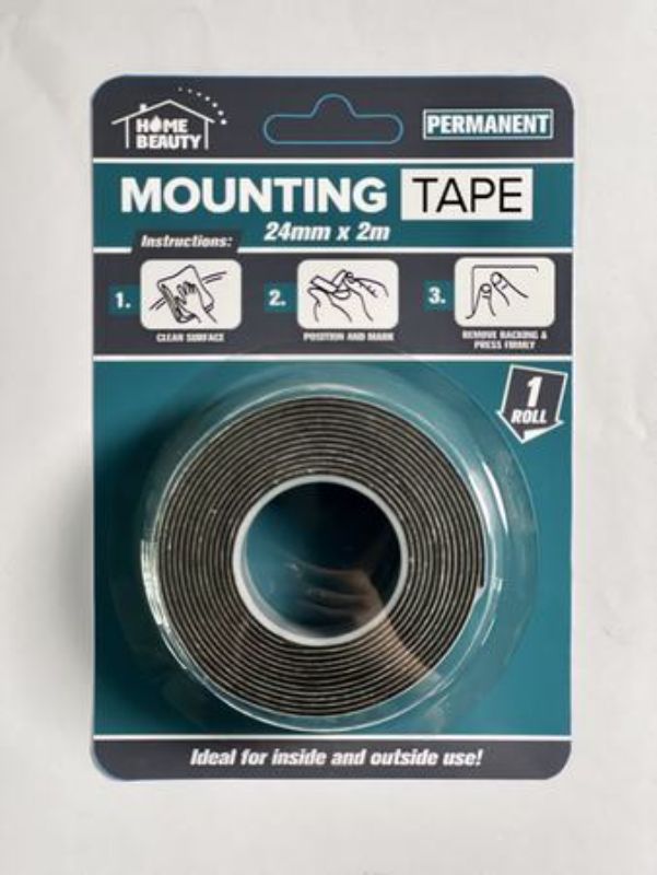 Self adhesive exterior tape set of 12 rolls, 24mm x 2M, durable and weather-resistant for various outdoor projects.