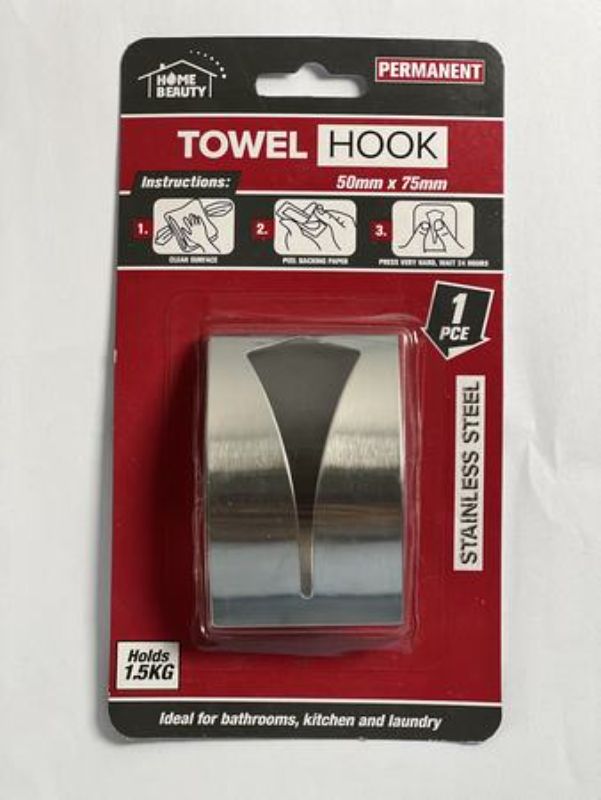 Set of 12 durable stainless steel towel hooks, each holding up to 1.5Kg, perfect for organizing towels and bags stylishly.