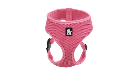 Soft Mesh Pink Dog Harness in XL, designed for comfort and security for larger breeds during walks.