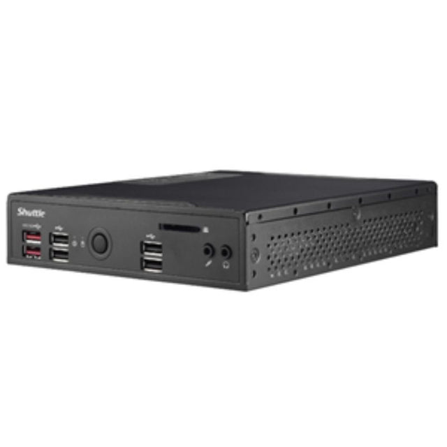 Shuttle DS20U7: Compact fanless PC with Intel i7, UHD support, dual video outputs, and efficient 24/7 operation.