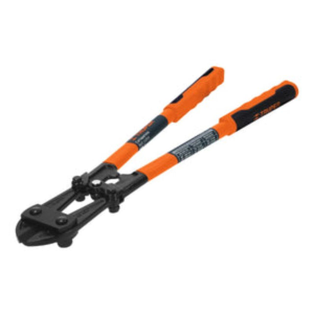 High-strength bolt cutter with 9.5mm cut capacity, chrome molybdenum steel blades, and ergonomic non-slip grips.