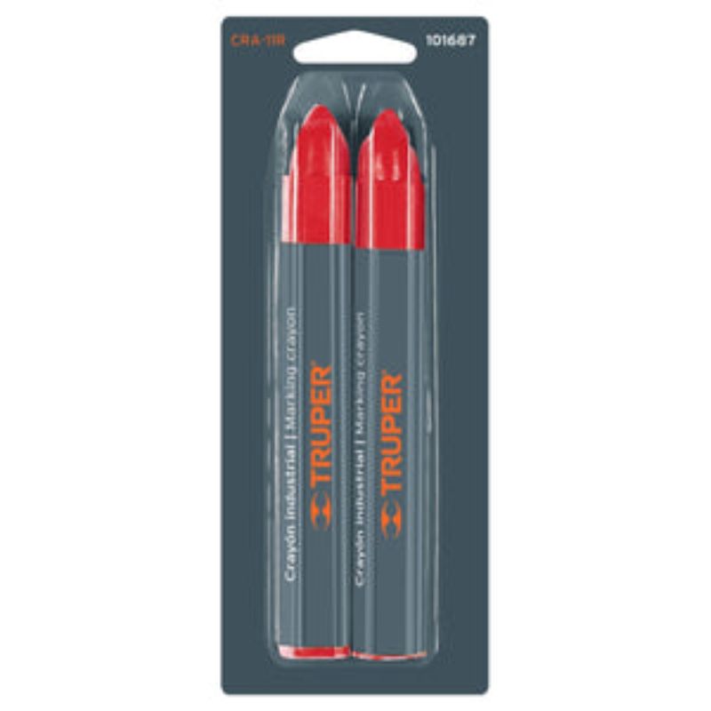 LUMBER CRAYONS RED 2 PACK 101687 TRUPER