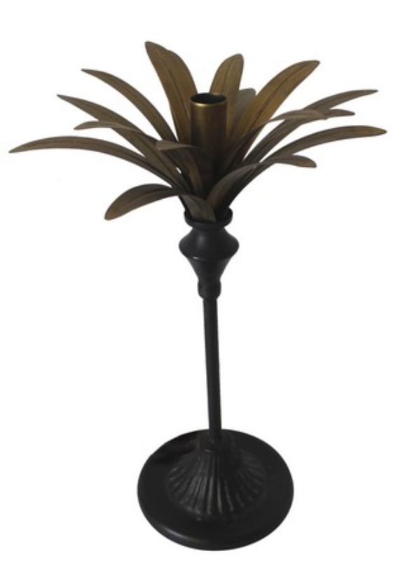CANDLE HOLDER - PALM (35cm)