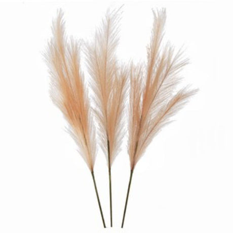 Blush artificial pampas grass branches, 80cm tall, perfect for stylish decor and vibrant arrangements without maintenance.