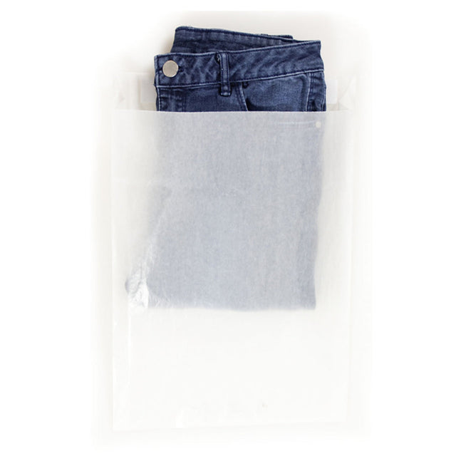 Eco-friendly large glassine bag, 30cm x 40cm, with vent holes for freshness, ideal for retail and food packaging.