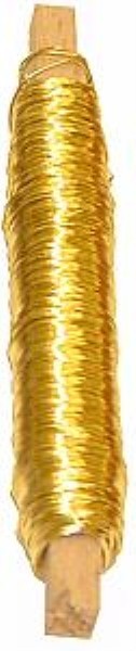 Light gold copper designer wire, 50m long, perfect for jewelry making, crafting, and DIY projects with a luxurious sheen.