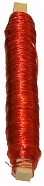 Vibrant red Copper Designer Wire, 50m, 100g, perfect for jewelry making, crafts, and artistic projects.