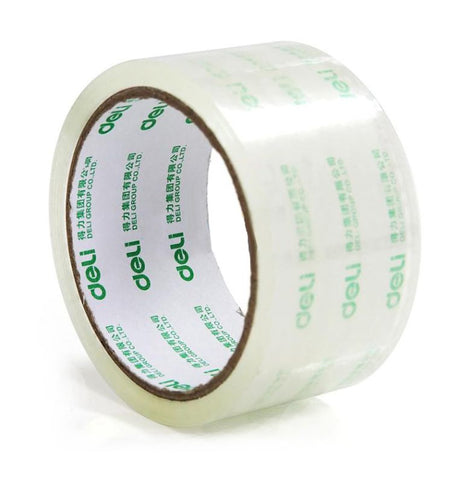 Durable 4.8 x 200M packaging tape for secure sealing, ideal for shipping, moving, and crafting. High adhesion and easy dispenser.