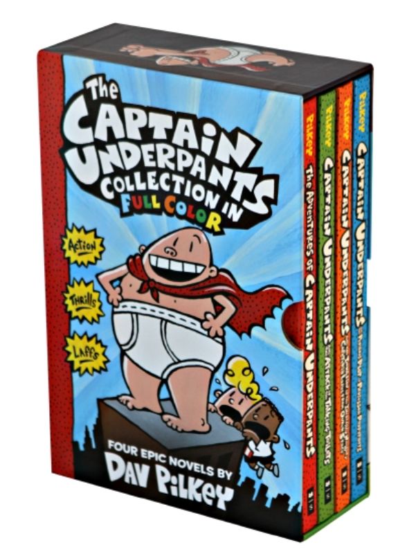 Captain Underpants Colour Editions 1-4 Boxed Set