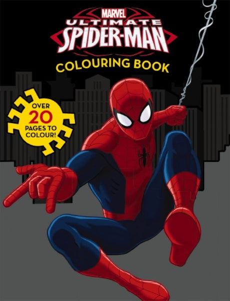 Coloring book featuring Spider-Man with intricate illustrations, perfect for creative fun for kids and adults.