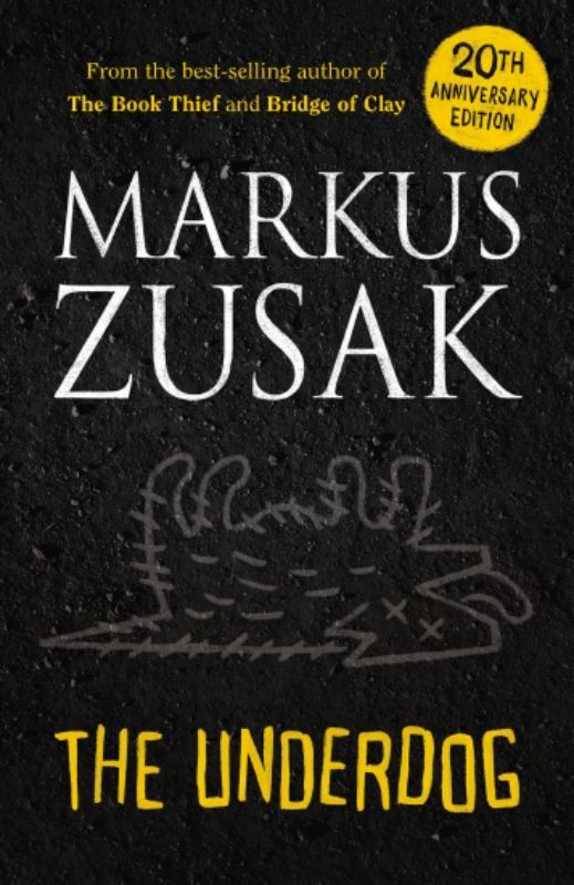 Cover of 'Wolfe Brothers #1: The Underdog' by Markus Zusak, showcasing two brothers in a humorous, adventurous setting.