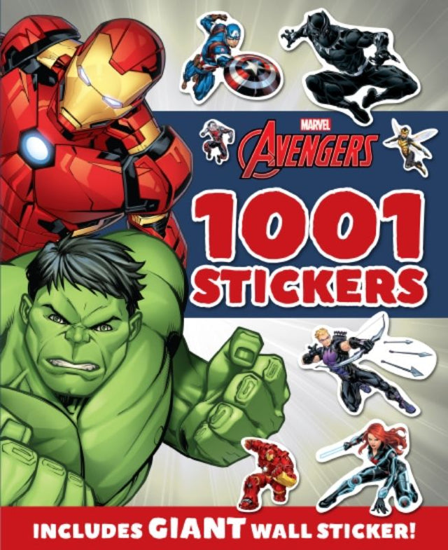 Colorful Marvel Avengers sticker book featuring 1001 stickers for creative play, perfect for fans of all ages.