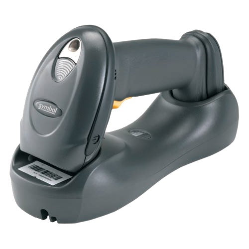 Zebra CR0078-SC10007WR cradle in black, designed for charging and connecting the Motorola DS6878 barcode scanner.