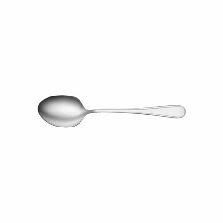 Tablekraft 12 Pack Melrose Table Spoons with mirror-polished finish, lightweight design, and ergonomic grip for effortless serving.