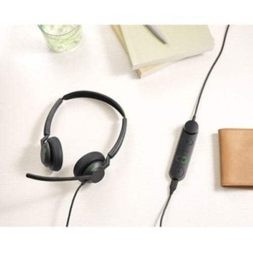 Jabra Engage 50 II Link Stereo USB-C MS headset with boom microphone, ergonomic design, and high-definition stereo sound.