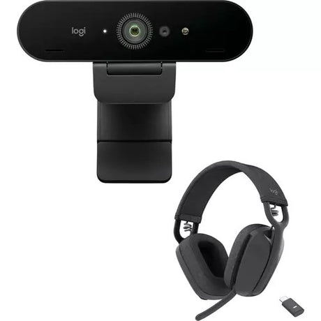 Logitech Brio 4K Webcam showcases Ultra HD clarity with RightLight 3, ideal for professional video conferencing and streaming.