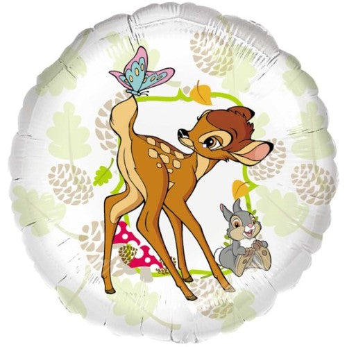 45cm foil balloon featuring Disney's Bambi, perfect for parties and celebrations, with high-quality self-sealing design.