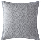 Monochromatic silver textured 65cm x 65cm European pillowcase for stylish bedroom decor. Cotton-rich blend for comfort.