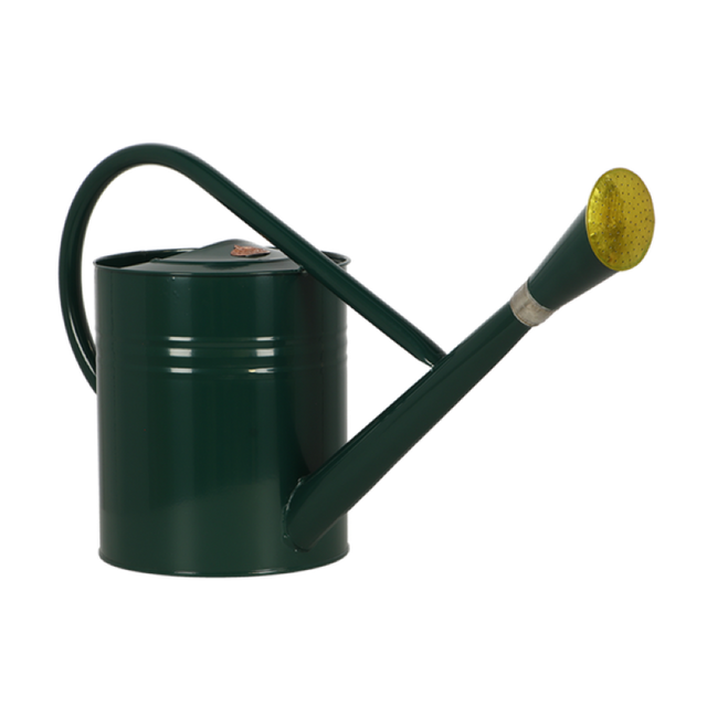 Outdoor Green Watering Can (7.5L) with long spout for precise watering, detachable head for versatile watering needs.