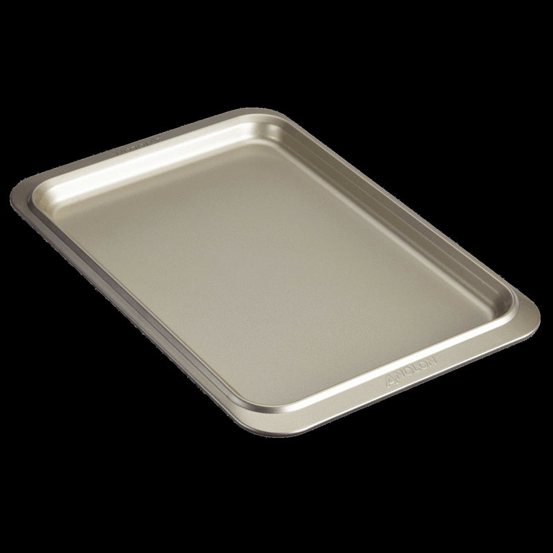 Anolon Ceramic Reinforced Medium Baking Tray, 25x38cm, features a durable non-stick surface for easy baking and cleanup.