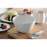 Mason Cash 16cm white pudding basin, durable ceramic with elegant gloss finish, ideal for steaming and versatile cooking.