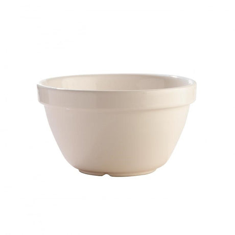 Mason Cash White Pudding Basin 20cm, durable ceramic for steaming and baking, features a secure rim and classic design.