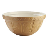 Mason Cash Cane Mixing Bowl 32cm, 5L; durable earthenware bowl with a patterned design, ideal for baking and mixing tasks.