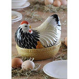 Mason Cash Mother Hen Nest in multicolored earthenware, ideal for stylish egg storage and rustic kitchen decor.