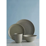 Elegant Mason Cash William Mason Grey 12-piece dinner set in neutral tones, ideal for casual or formal dining.