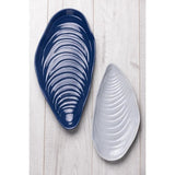 Mason Cash Nautical Medium Shell Platter, 36.5 cm stoneware, embossed shell design, perfect for serving seafood and snacks.